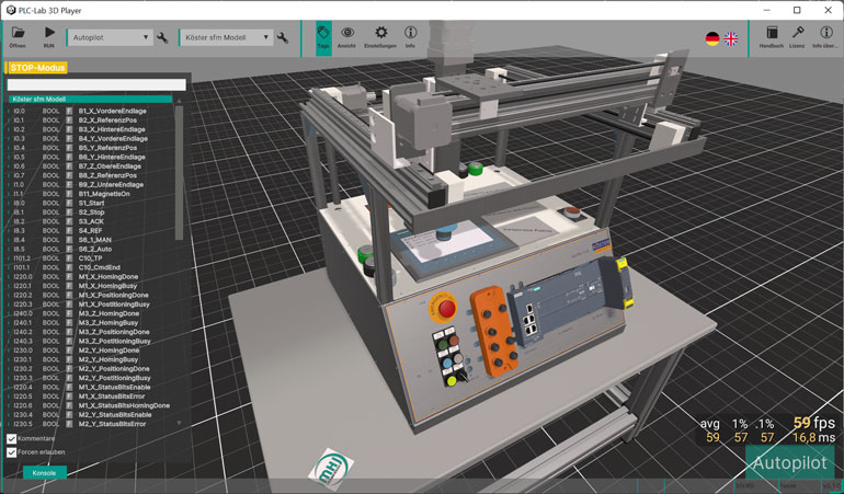 PLC-Lab-3D-Player 3D Modell Smart Factory Model